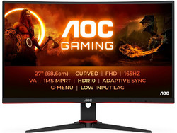 AOC C27G2E VA Curved Gaming Monitor 27" 1920x1080 FHD 165Hz 1ms