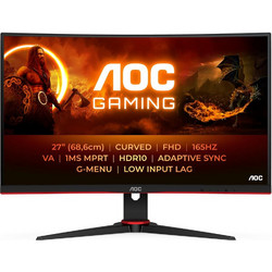 AOC C27G2E VA Curved Gaming Monitor 27" 1920x1080 FHD 165Hz 1ms