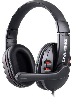 Ovleng X6 Gaming Headset Over Ear Black / Red