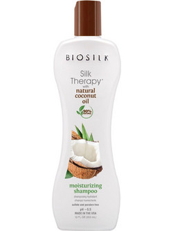 Biosilk Silk Therapy Organic Coconut Oil Σαμπουάν για Επανόρθωση για Ξηρά Μαλλιά 355ml