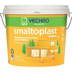 Vechro Smaltoplast Thermo Οικολογικό Μονωτικό Ακρυλικό Χρώμα Εξωτερικού Χώρου Λευκό 10lt