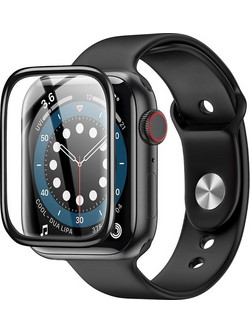 Tempered Glass Hoco A29 0.33mm 9H 3D Hot bending 40mm για iWatch Series4 5 6 SE Μαύρο