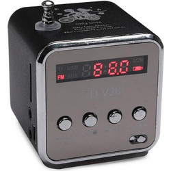 Aria Trade AT06211 Ηχείο Bluetooth 3W με Ραδιόφωνο Ασημί