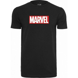 Merchcode T-Shirt Marvel Logo Tee MC 466 ΜΑΥΡΟ