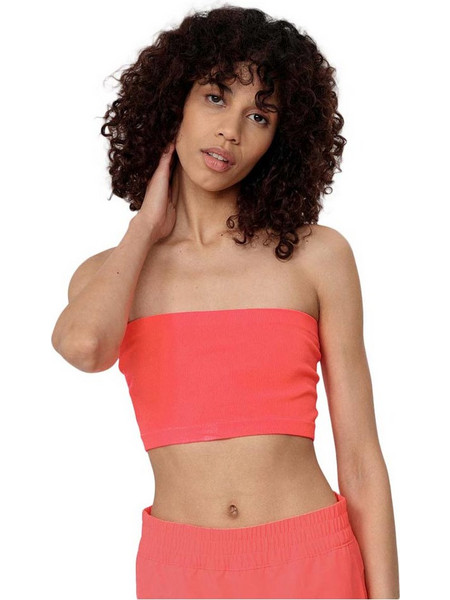 4F Bikini Top Strapless Κοραλί H4L22-STAD022B-63N
