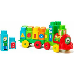 Φορτηγό με Δομικά Στοιχεία Molto Aeiou Express (28 pcs)