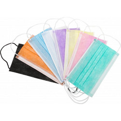 Bournas Medicals SOFTcare 3ply με Λάστιχο Μωβ 50τμχ