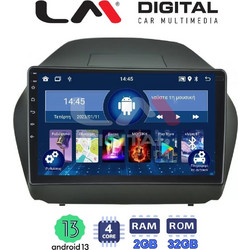 LM Digital ZL4414 Ηχοσύστημα Αυτοκινήτου με Οθόνη Αφής USB Bluetooth & GPS