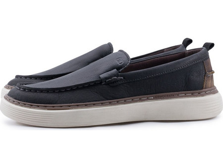 DEMOCRATA Ανδρικά Μοκασίνια Loafers Μαύρα 240303