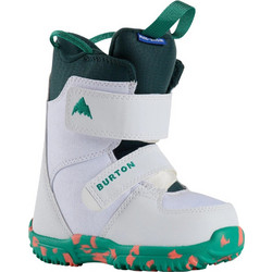 BURTON MINI GROM K SNOWBOARD BOOTS WHITE