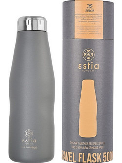 Estia Travel Flask Save The Aegean Fjord Grey 500ml