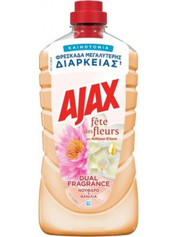 Ajax Fete des Fleurs Καθαριστικό Πατώματος Νούφαρο & Βανίλια 1lt