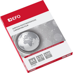 Δίφυλλα Πλαστικοποίησης +EFO Α4 2x125mic 100τεμ