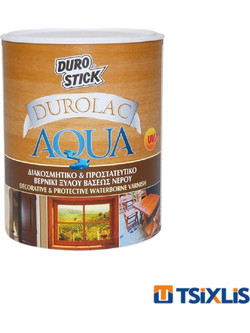 Durostick Durolac Aqua Βερνίκι Επιφάνειας Ξύλου Νερού Satin Διάφανο 0.75lt