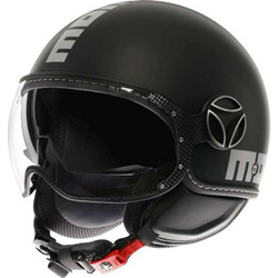 Momo FGTR Classic Matt Black/Silver Κράνος Μηχανής Jet 980gr
