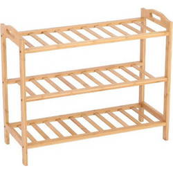 Nextdeco Παπουτσοθήκη Ξύλινη Φυσικό Χρώμα Μ65xΠ26xΥ54cm 30570-2