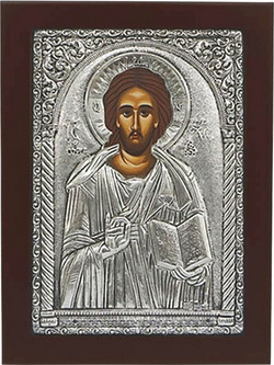 ΕΙΚΟΝΑ ΑΛΟΥΜΙΝΙΟΥ ΙΗΣΟΥΣ ΧΡΙΣΤΟΣ - 25x30cm