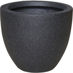 MarHome Fiberclay Κασπώ Στρογγυλό Ανθρακί Φ55x46cm