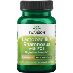 Swanson Lactobacillus Rhamnosus & FOS Πρεβιοτικά 60 Κάψουλες