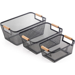 ΚΑΛΑΘΙΑ ΑΠΟΘΗΚΕΥΣΗΣ ΣΕΤ 3τεμ. KITCHEN TREND 8029S/BLACK - Oriana Ferrelli(R)