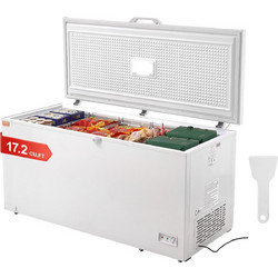 VEVOR Chest Freezer 17,2 cu.ft / 488 L Large Deep Freezer & 4 αφαιρούμενα καλάθια