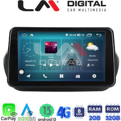 LM Digital ZR8195 Ηχοσύστημα Αυτοκινήτου με Οθόνη Αφής USB Bluetooth & GPS