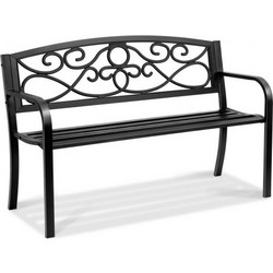 VEVOR Μεταλλικό Παγκάκι 50" 550 lbs, με Πλάτη & Μπράτσα για Κήπο/Πάρκο/Αυλή GYZYJS50YC00LLU5RV0