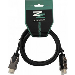 ZZiPP Καλώδιο HDMI 2.0 HDMI Male to HDMI Male 1.5m Black
