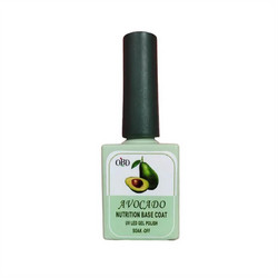 Qbd Nutrition Gel Polish Avocado Base Coat Ημιμόνιμο Βερνίκι Νυχιών 15ml