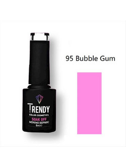 Trendy Soak Off 95 Bubble Gum Ημιμόνιμο Βερνίκι Νυχιών 6ml