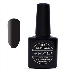 Elixir Semigel 869 Black Lust Ημιμόνιμο Βερνίκι Νυχιών 8ml