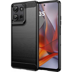 Θήκη Motorola Moto G75 Spacecase Carbon Σιλικόνης - Black (5905719113865)