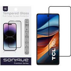Sonique Premium Series HD Full Cover 9H Tempered Glass Μαύρο (TCL 50 SE / TCL 40 NxtPaper 4G)
