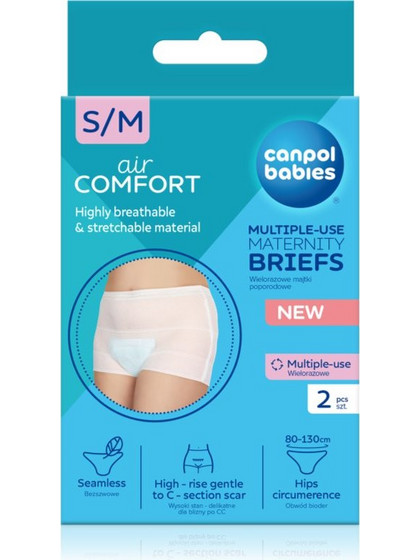 Canpol babies Maternity Briefs εσώρουχα λοχείας μέγεθος S/M 2 τμχ