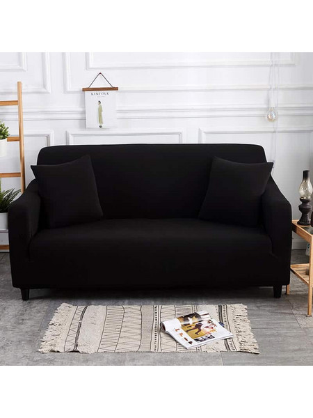 Ελαστικά Καλύμματα για Τριθέσιο Καναπέ 180cm - 230 cm Μάυρο