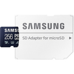 Samsung Pro Ultimate microSDXC 256GB Class 10 U3 V30 UHS-I A2 + Adapter