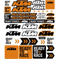 ΑΥΤΟΚΟΛΛΗΤΑ ΚΑΡΤΕΛΑ KTM LOGO