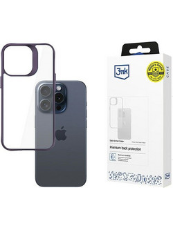 3MK Satin Armor Case+ - θήκη για Apple iPhone 15 Pro Max - Μωβ