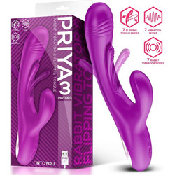 IntoYou Priya Vibe with Tongue Δονητής Rabbit Μωβ