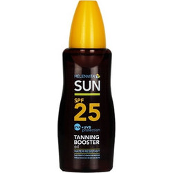 Helenvita Sun Tanning Boosting Αδιάβροχο Λάδι Μαυρίσματος Σώματος SPF25 200ml
