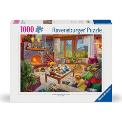 Puzzle Ravensburger Cozy Cabin 1000 Κομμάτια