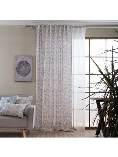 Teoran Κουρτίνα Παραθύρου Floral με Σιρίτι 140x275 Altea