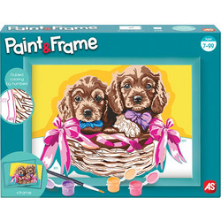 Paint & Frame Ζωγραφίζω Με Αριθμούς Αdorable Puppies 9+ - As Company, as-1038-41019