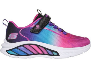 Skechers Rainbow Cruisers Παιδικά Sneakers με Φωτάκια Πολύχρωμα Μωβ 303721L-BKMT