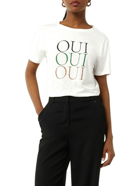 COMMA W OUI T-SHIRT - 2153632-01D2 WHITE