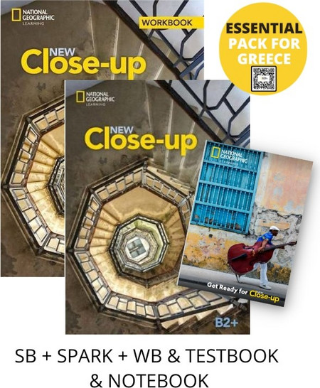 NEW CLOSE-UP B2+ ESSENTIAL PACK FOR GREECE (SB + SPARK + WB & TESTBOOK & NOTEBOOK)