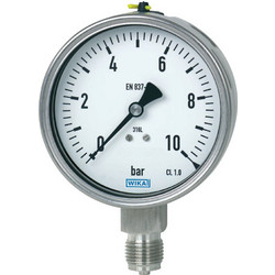 WIKA ΜΑΝΟΜΕΤΡΟ ΓΛΥΚΕΡΙΝΗΣ FULL INOX Φ 100 mm / 1 bar G1/2"