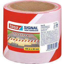 TESA ΤΑΙΝΙΑ ΕΡΓΩΝ ΚΟΚΚΙΝΗ / ΛΕΥΚΗ UV 100 m x 80 mm 58137-00000-00