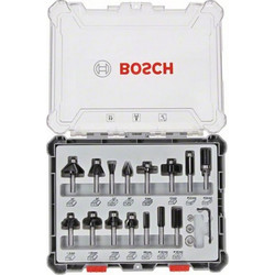 BOSCH ΣΕΤ 15 ΦΡΕΖΩΝ ΓΙΑ ΡΟΥΤΕΡ ΣΤΕΛΕΧΟΥΣ O 6 mm 2607017471