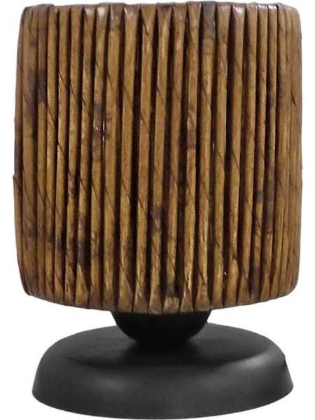 Heronia Lighting TL-07 Πορτατίφ Ε27 Καφέ Μαύρο Φ15xΥ20cm